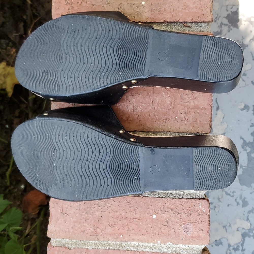 Leather platform sandals, sz. 9+ - Picture 7 of 11